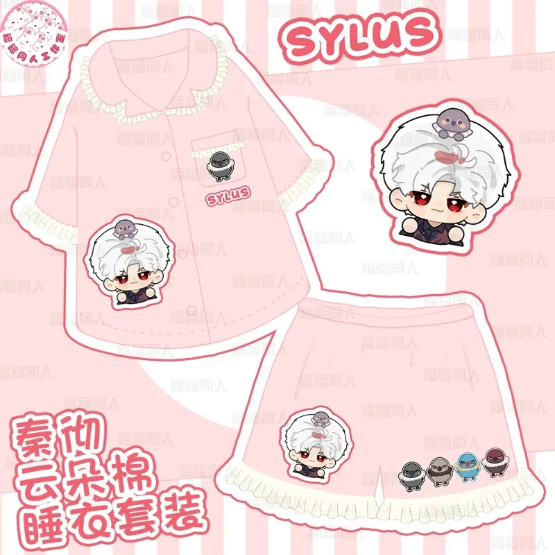 

Love and Deepspace Rafayel Zayne Xavier Sylus Caleb Anime Cosplay Household Clothes Two-piece Set Cute Pajamas Men Woman Gift