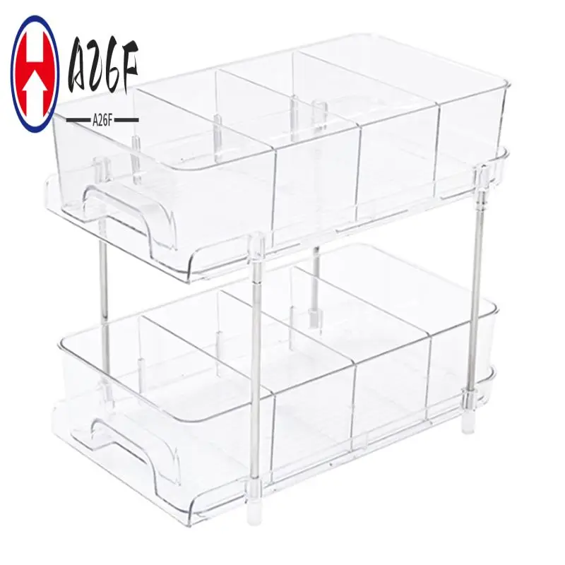 

A26F- Органайзеры и хранение под раковинами для ванной комнаты, Кухонная организация Выдвижной органайзер для шкафа с разделителями