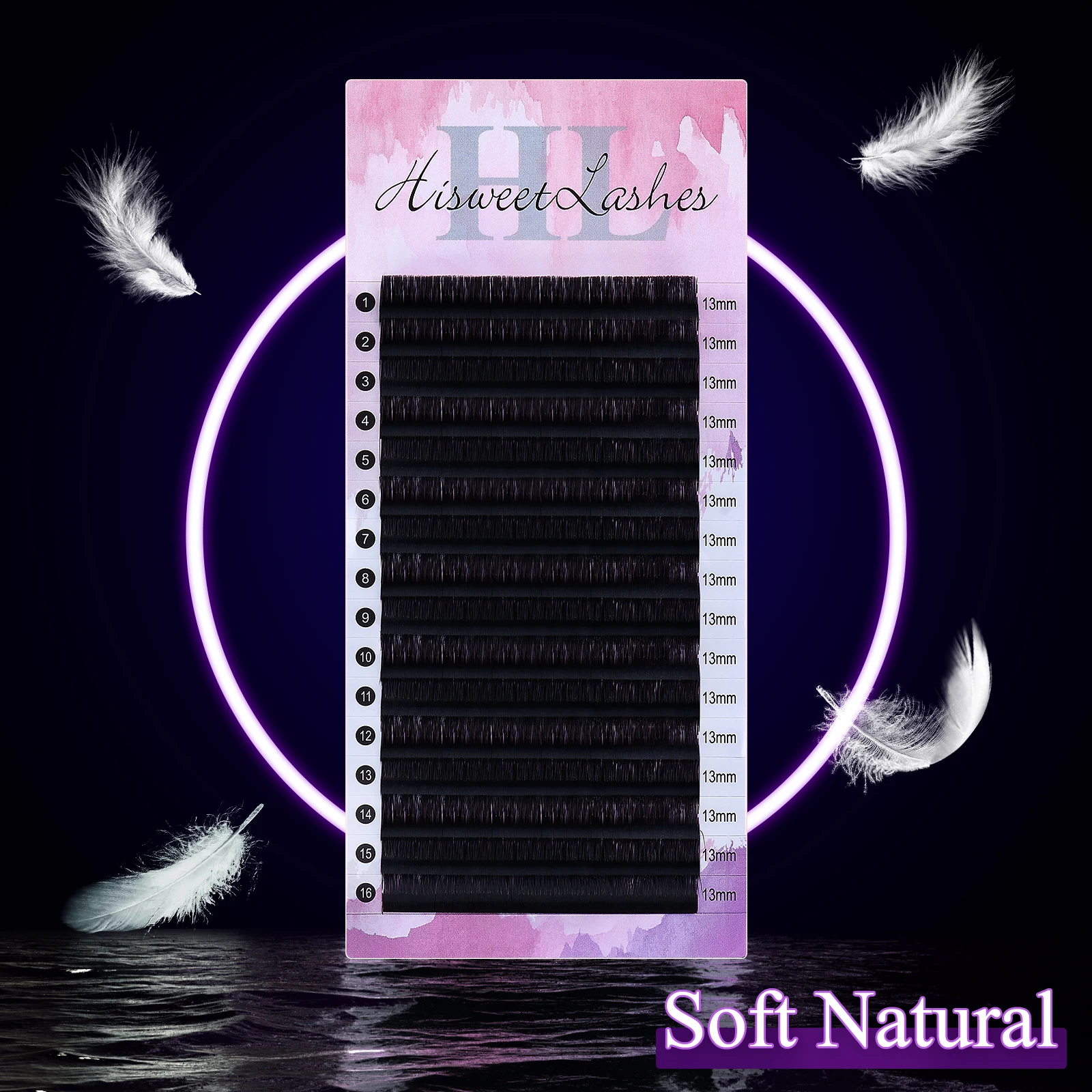 

16Rows Individual Eyelash Extension Matte Professional Soft and Natural Makeup Premium Eyelashes Faux Cils Lashes