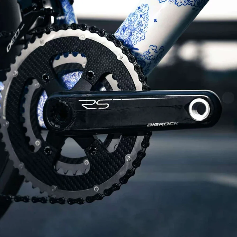 

Bigrock RS Carbon Crank160/165/167.5/170/172.5/175 Cycling Parts 354g Road Bicycle Crankset For BCD110 Axis 24mm For Sram Cranks