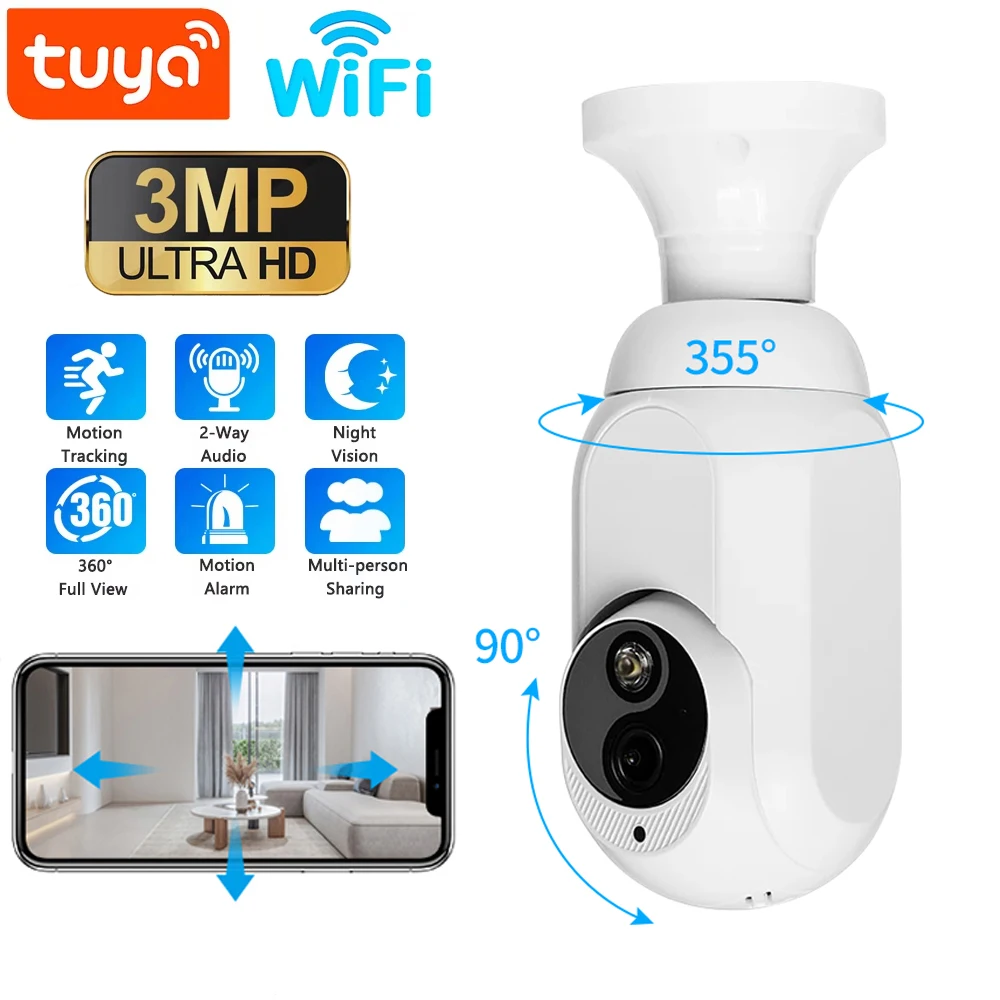 

3-мегапиксельная Wi-Fi IP-камера видеонаблюдения, 4-кратный цифровой зум, CCTV, безопасность, беспроводной наружный монитор, аудио, ночное видение, обнаружение человека