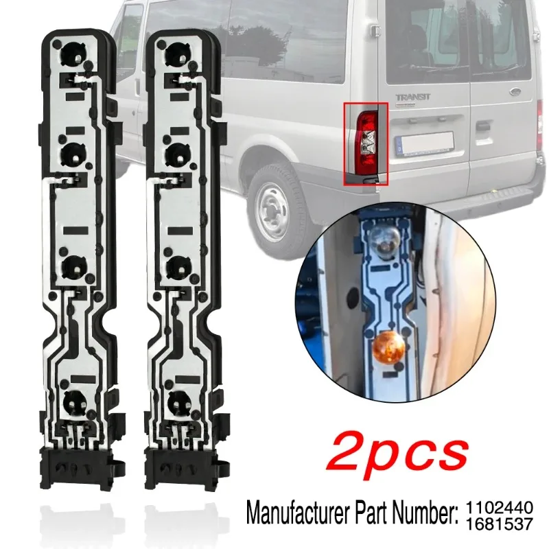 2Pcs Bulb Holder For Ford Transit MK6 MK7 2000 Onwards Tail Light Stop Socket Rear Tail Light Circuit Board Replacement