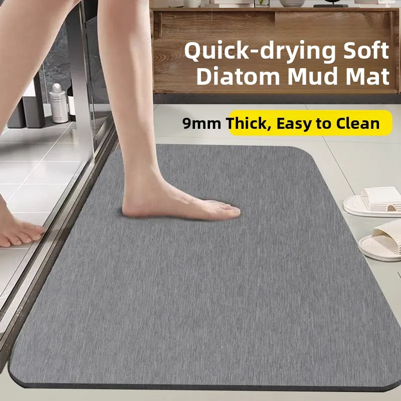 

Qui Dry Silicon Dendroid Mat Batoom Anti Slip Door Mat Home Use Water Absorbent Toilet Carpet Non Slip Floor Rug