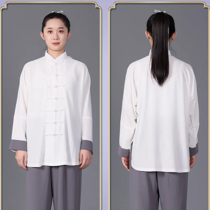 New Unisex Spring-Summer-Autumn Lightweight Breathable Tai Chi Martial Arts Practice Uniform for Performance and Daily Wear