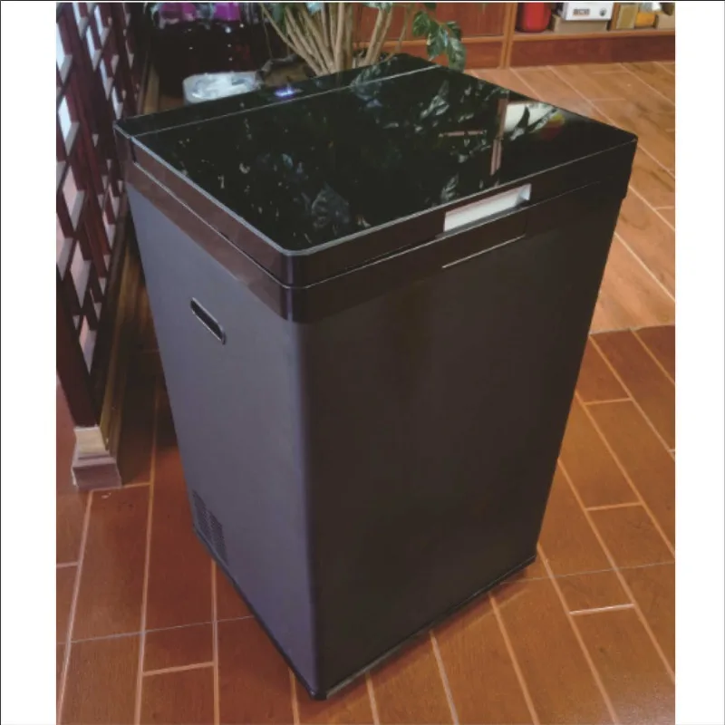 Smart trash can temperature digital display household creative trash can