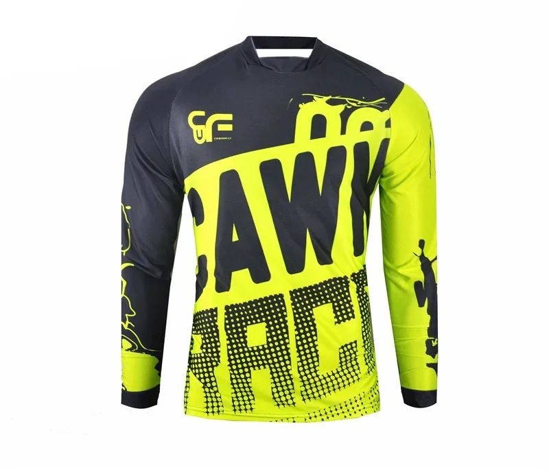 2019 CWF Motocross Jersey Maillot Ciclismo Hombre Dh Downhill Jersey Off Road Mountain Long Sleeve Mtb Jersey