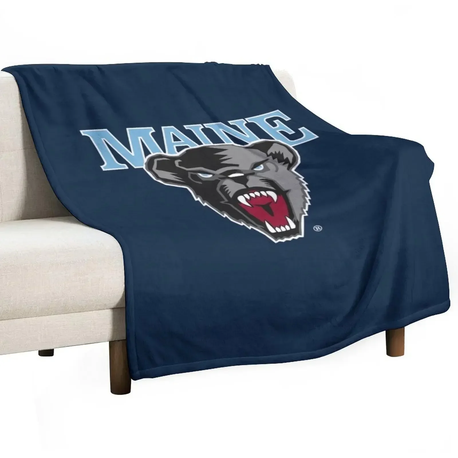 

Maine BLACK BEARS ORONO ME Throw Blanket Luxury Brand Large Blankets