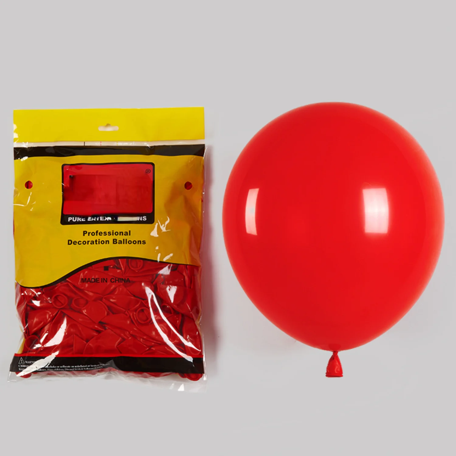 12inch 2.8g round shape latex balloon matte red standard balloons for birthday party decoration 1 bags