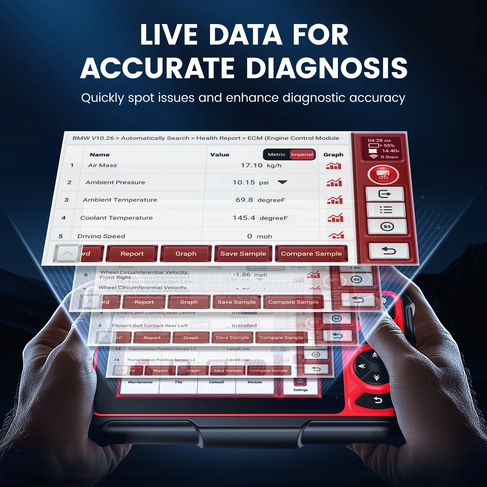 Herramienta de diagnóstico automotriz de sistema completo, escáner bidireccional OBD2, codificación FCA ECU, reaprendizaje, prueba activa FCA, más de 30 reinicias, ANCEL DS300