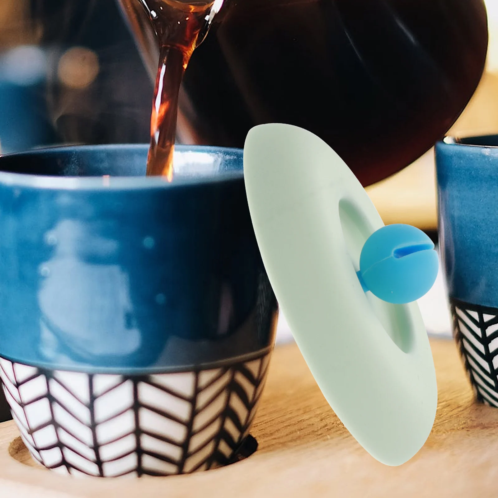 

4 Pcs Cartoon Cup Lid Silicon Seal Lids Sealing for Silicone Mug Cover Popularity