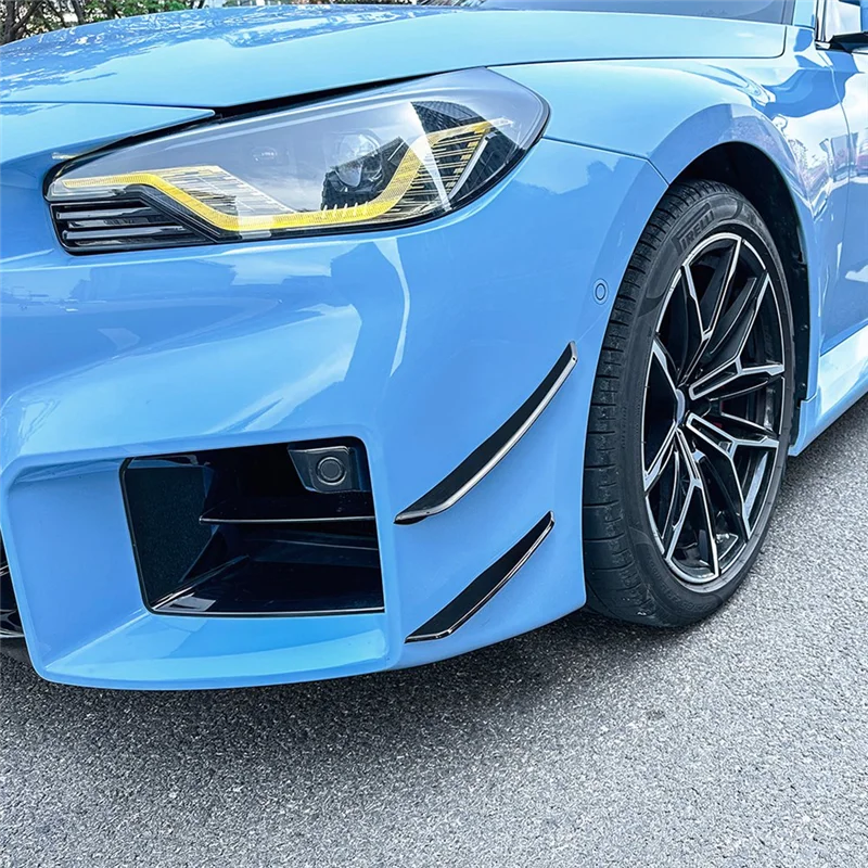 

Строгий передний бампер автомобиля, боковой спойлер, сплиттер, противотуманная фара, боковой спойлер, накладка для BMW 2 серии M2 G87 2023 + яркий черный