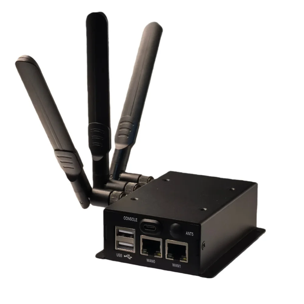 Wall Mount Din Rail Industrial Edge Ubuntu 24.04 Linux Gateway Low Power 9~36V 4G LTE WiFi/BT MQTT Iot Linux LoRaWAN Gateway