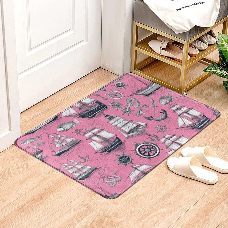 House entrance carpet Home door mat Modern Nordic style Room Bath Foot bathroom non-slip Kitchen water absorption rugs Abstract