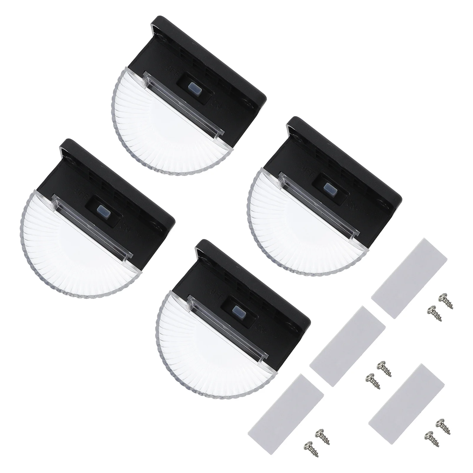 4 قطعة أضواء الفناء الشمسية في الهواء الطلق إضاءة مقاومة للماء الجدار مصباح لحديقة مسار سطح السفينة سياج مشرق إضاءة حثي ديكور #3