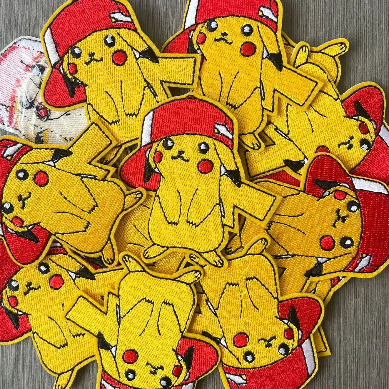 5/10Pcs Cartoons Pokemon Pikachu Game Monster Character For Sew Clothing iron on Embroidery Patches Coat Appliques