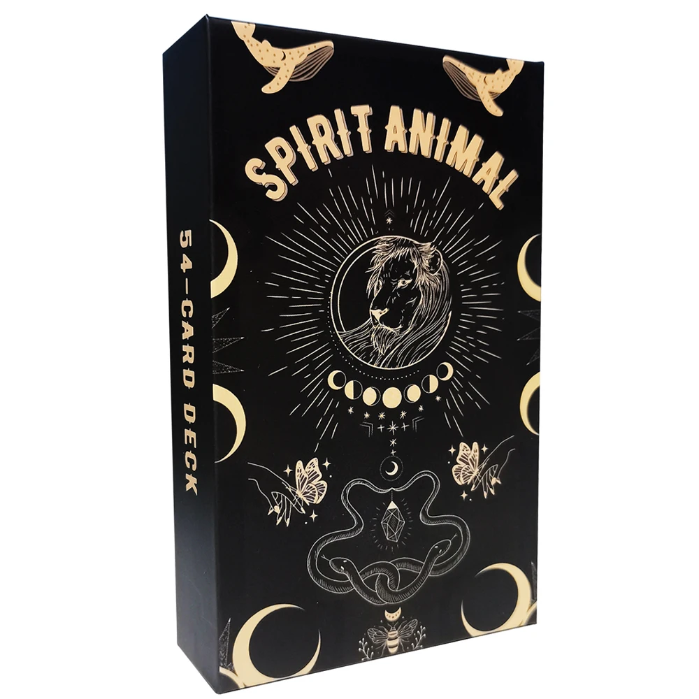 Spirit Animal Oracle Cards 120*70CM Tarot and Guidebook 2022 High Quality Board Games Divination Tools Card Game