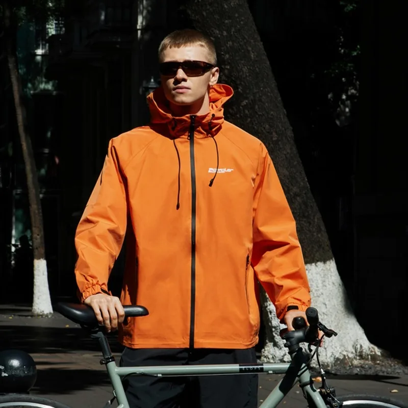 

Spring Autumn Men Jacket Dopamine Loose Windbreaker Windproof Cycling Hiking Jackets Man High Street Hooded Coat Male Streetwear