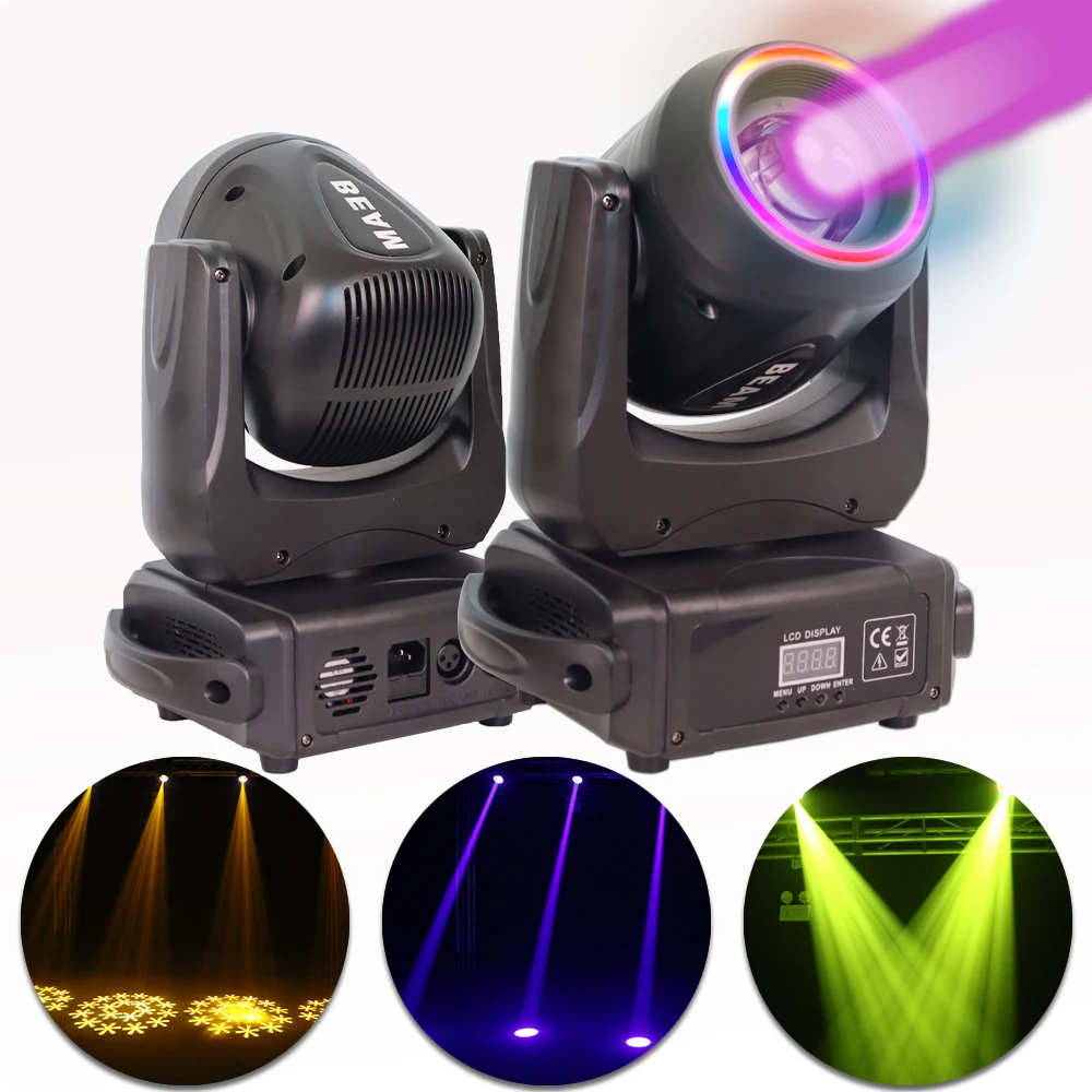 

1/2/4 PCS 150W BEAM SPOT LED Moving Head Beam&Spot 16 Rotating Prisms 8Gobos 7Color Wheel Wash DJ Party Stage lights