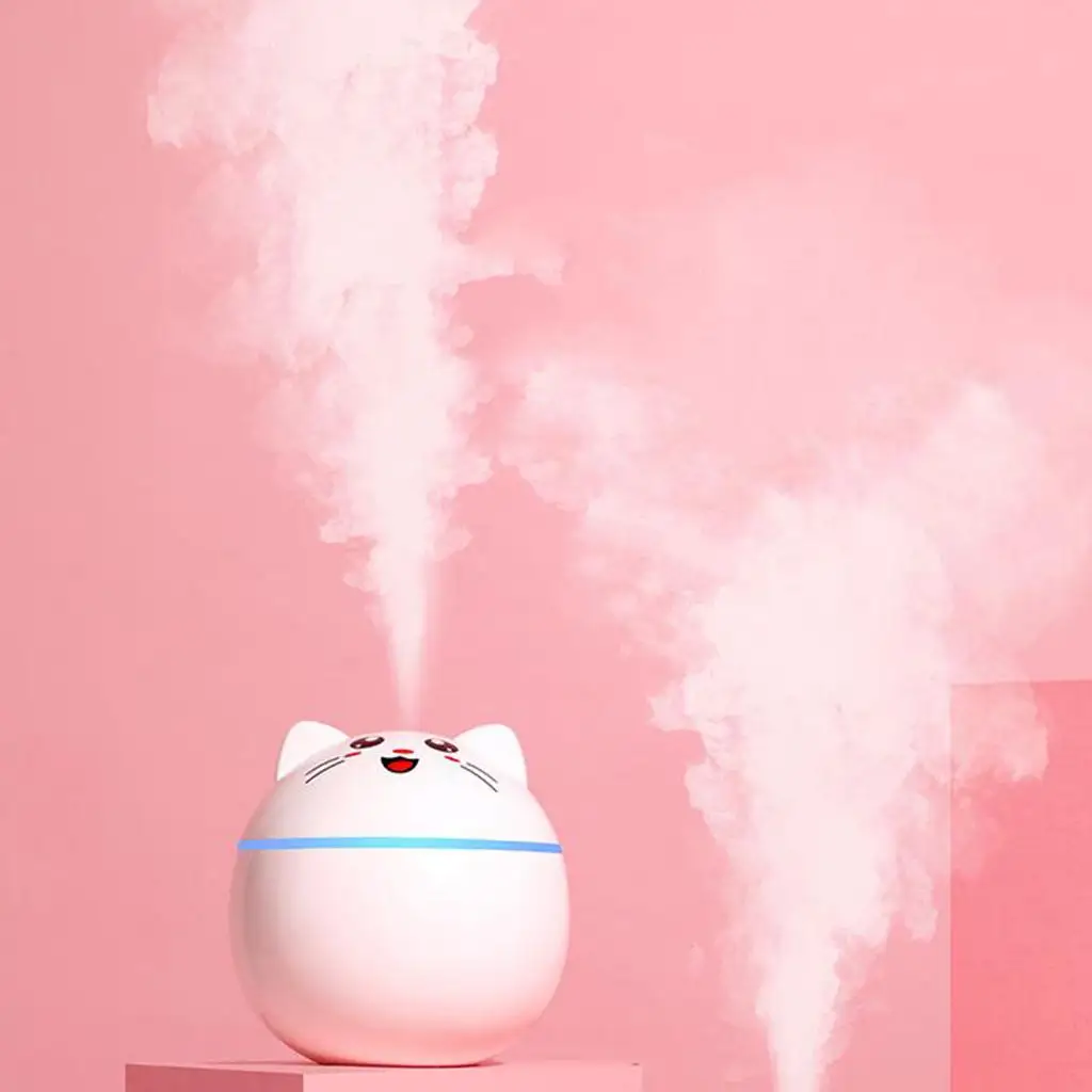 300ml Air Humidifier, Ultrasonic Humidifier LED Lights, Waterless