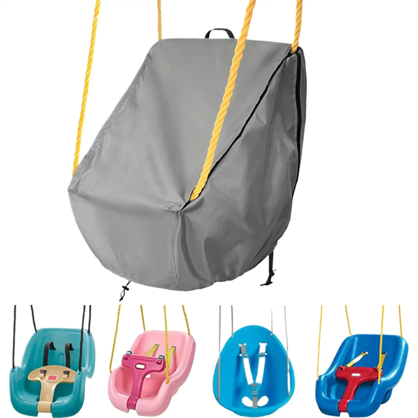 Outdoor Children's Swing Seat Cover 50x40x40cm Waterproof Anti-UV Shield 420D Oxford Fabric Patio Swing Seat Cover For Patio