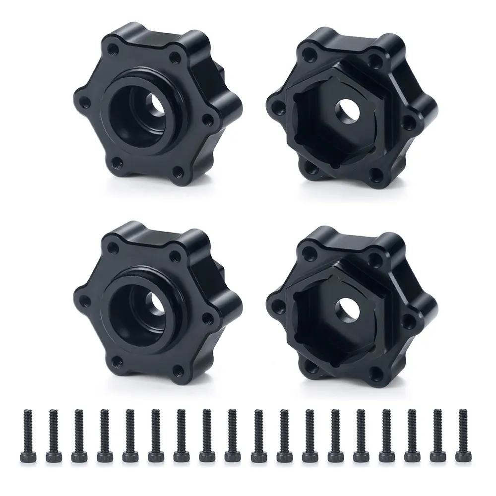 MIBIDAO 4 قطعة عجلة الألومنيوم عرافة محول 5 مللي متر اتسعت محول المقرنة ل 1/8 LMT 4S 4WD RC الزاحف سيارة ترقية أجزاء