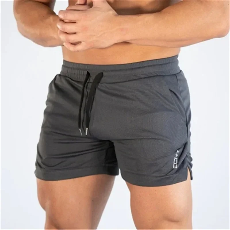 NEW Fitness sports Shorts Man Summer Gyms Workout Male Breathable Mesh shorts Quick Dry Beach Short Pants men Sportswear