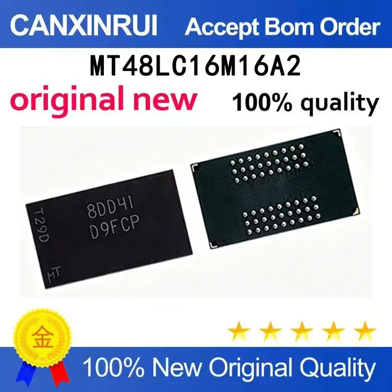 

（5-100 pieces）Brand new original MT48LC16M16A2 FG-75IT silk screen D9FCP BGA spot chip IC