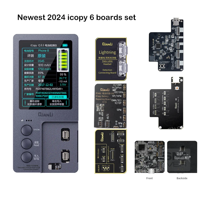 Qianli icopy 2.2 Programmable iphone true tone display repairment, face dot matrix fix,logic battery cycle 100% tool,icopy plus