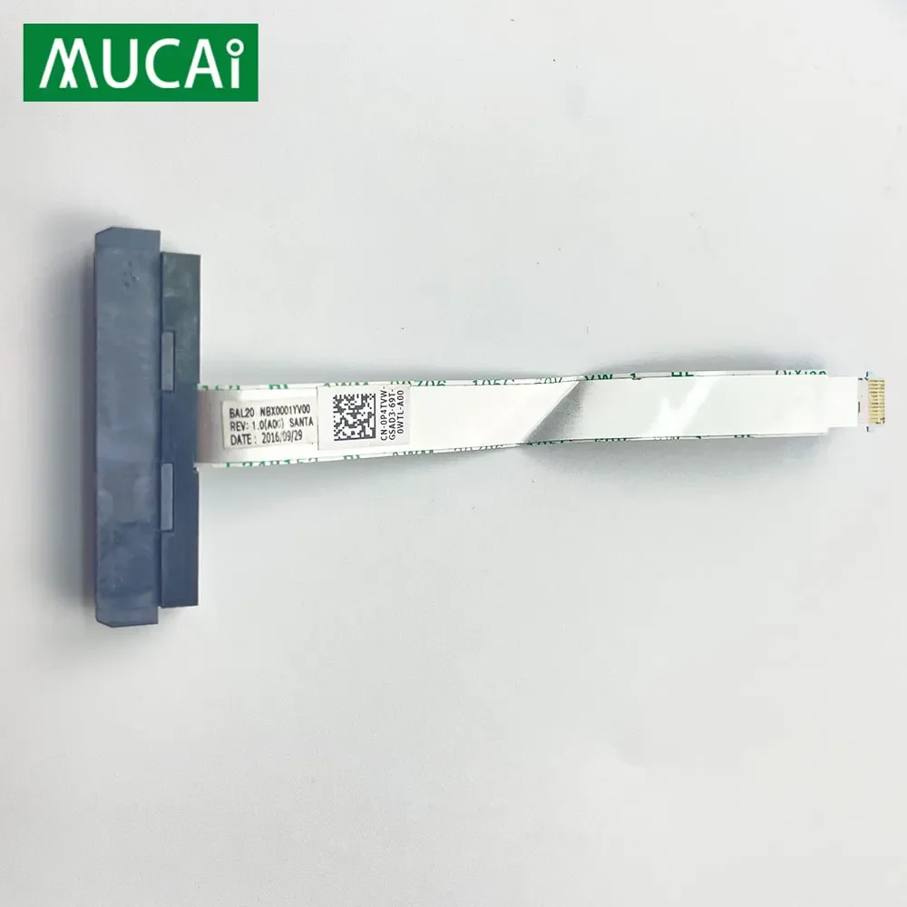 Cabo hdd para dell inspiron 15 5000 5565 5567, sata, conector do disco rígido, cabo flex 0p4tv00, nbx0001yv00