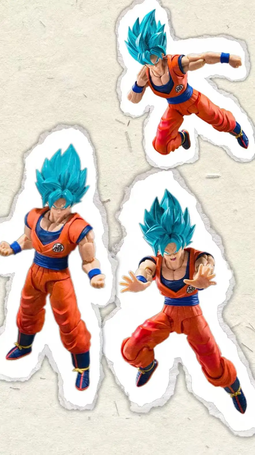 

Оригинальные фигурки Bandai SH Figuarts Dragon Ball Z SHF Son Goku 3.0, аниме-модели с синими волосами, коллекционные игрушки, подарки