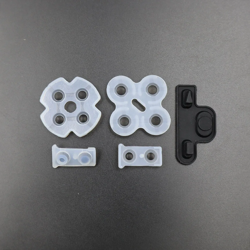 1 مجموعة ل PS2 PS3 PS4 PS5 PSP1000 استبدال موصل السيليكون D منصات المطاط زر تحكم إصلاح جزء #5