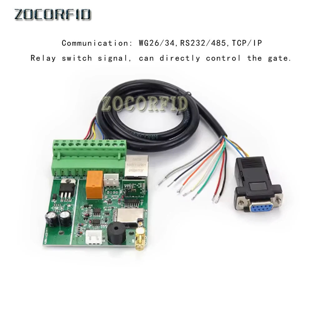 Arduino raspberry用uhf rfidモジュール,長距離,モジュールrs232,485,gw26,34 tcp/ip,uhfリーダー,ライター,0-12dbi rfidアンテナと互換性があります