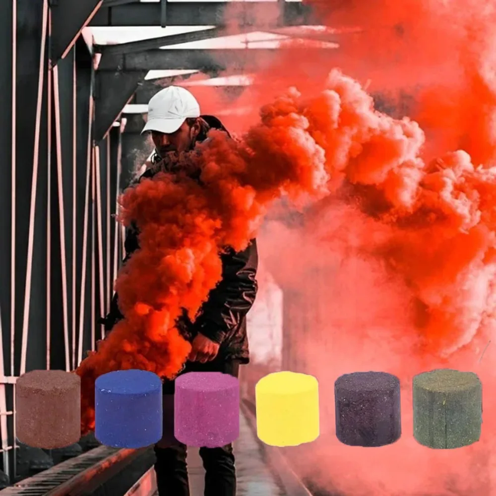 5/3pcs Color Cigarette Cakes Magic Smoke Bombs Stage Studio Wedding Fog Pills Props Atmosphere Effect Show Halloween Party Decor