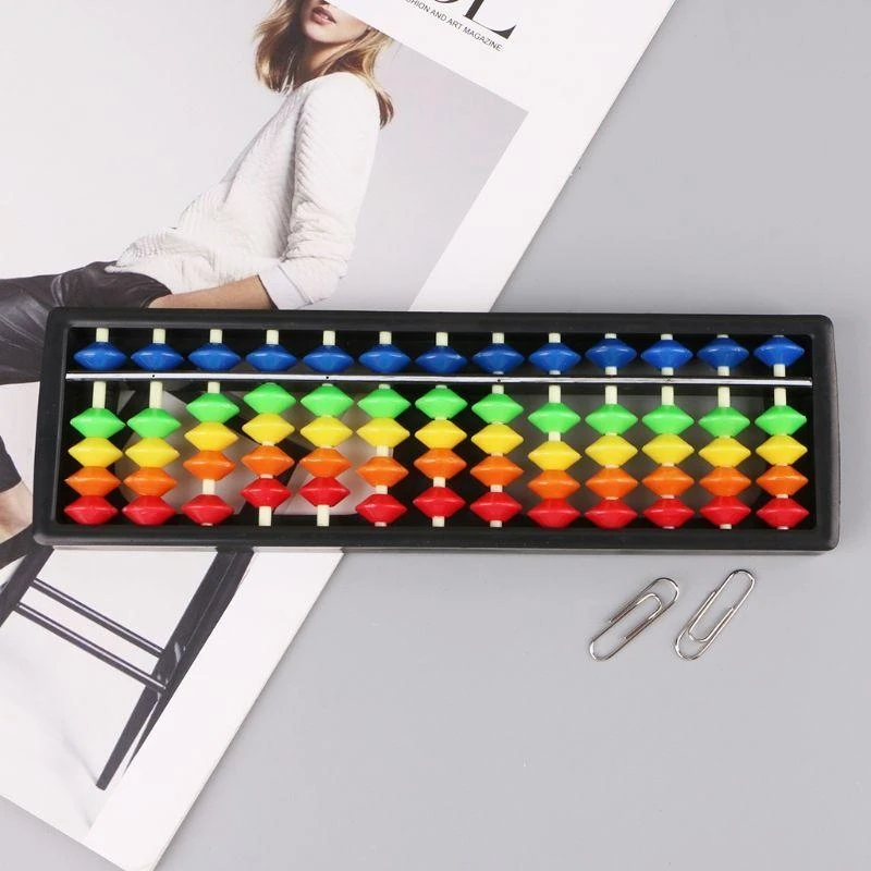 090F 13 колонка Портативный пластиковый арифметический арифметический соробан инструмент с цветом