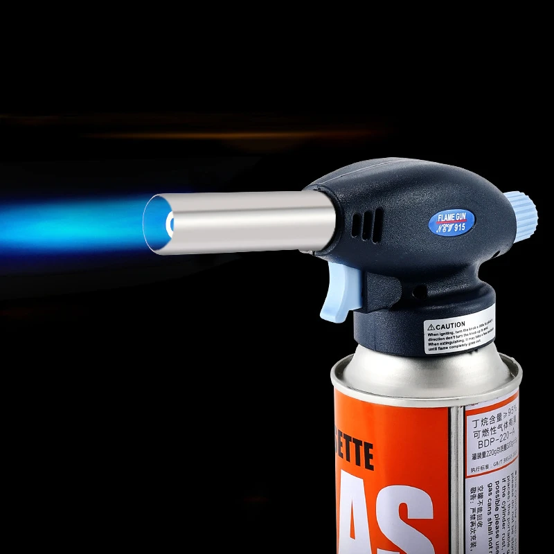 Gas Torch Flame Gun Blowtorch Cooking Soldering Butane Autoignition Gas-Burner Lighter Heating Welding Burner