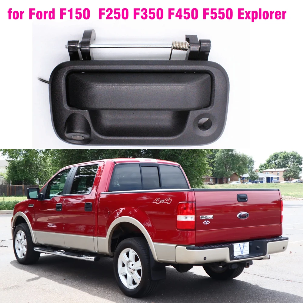 

Car Tailgate Liftgate Trunk Handle Camera Rear View HD For Ford F150 F250 F350 F450 F550 (2005-2016) Explorer Lincoln Mark LT