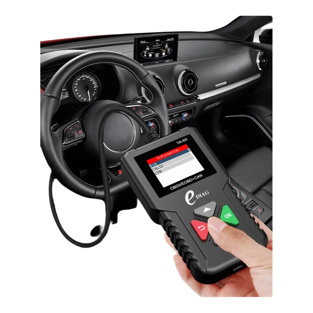 

Диагностический сканер YA-101 OBD2 для чтения кодов неисправностей двигателя автомобиля