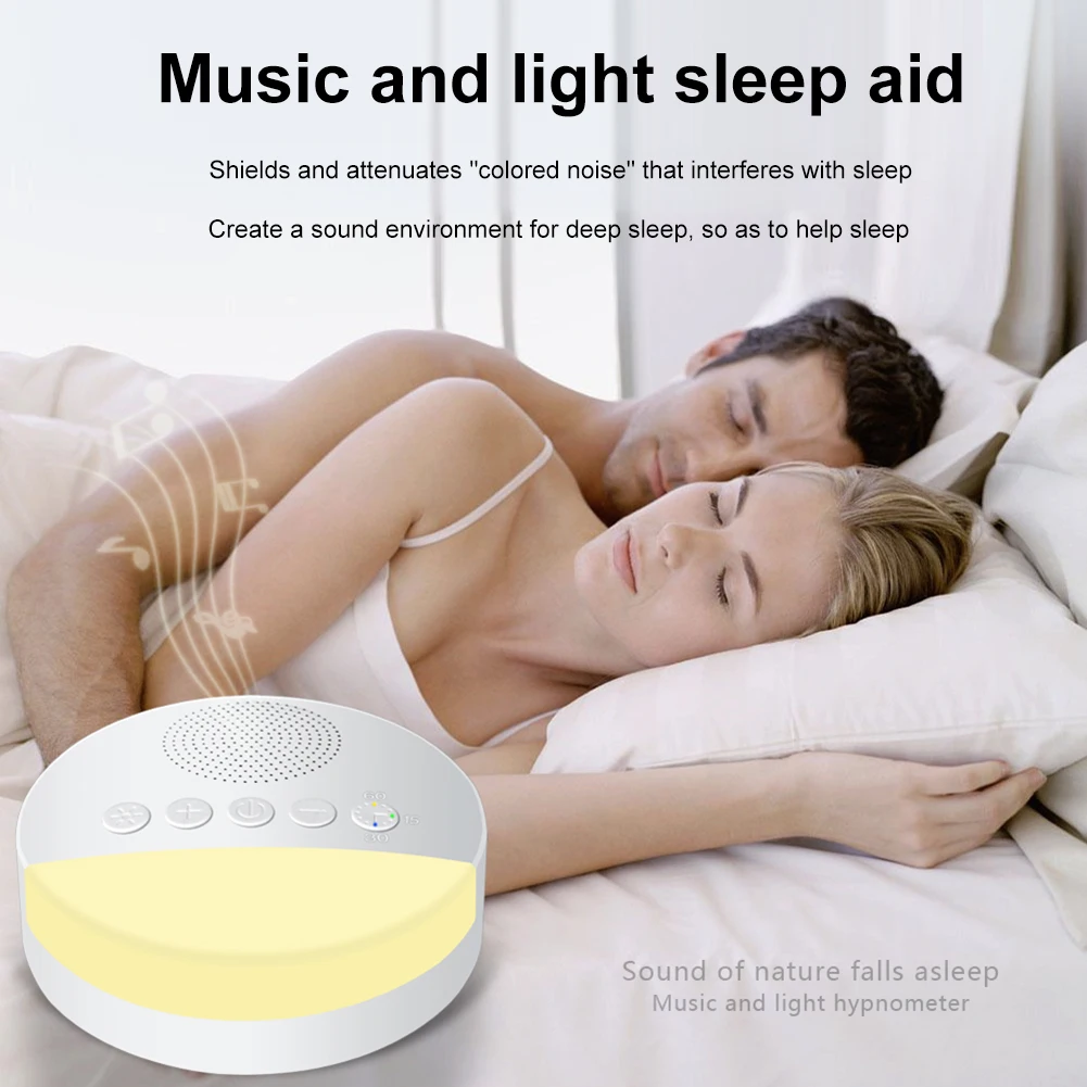 Baby Care Assisted Sleep Save Energy White Noise Machine with Night Light Music