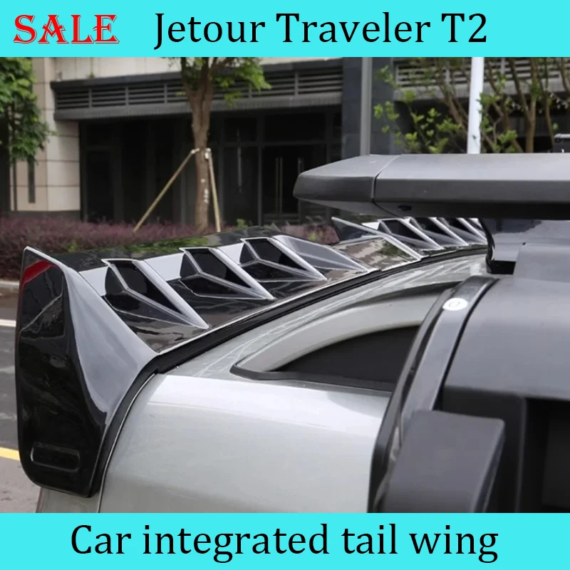 Fit for JETOUR Traveler T2 2023-2024 Car Integrated Tail Wing Modification Roof Fixed Wing Car Exterior Decoration Accessories