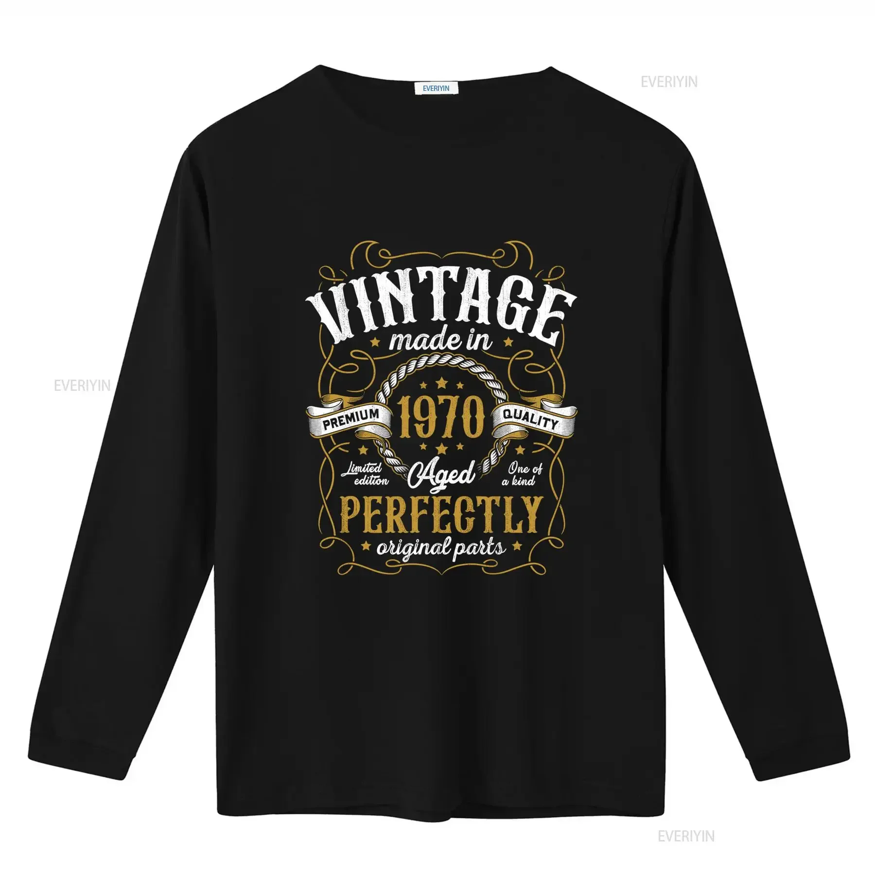 Vintage Made In 1970 Premium Quality Limited Edition Aged Perfectly Original Parts 55th Birthday Men 55 Years Old T Shirt homme
