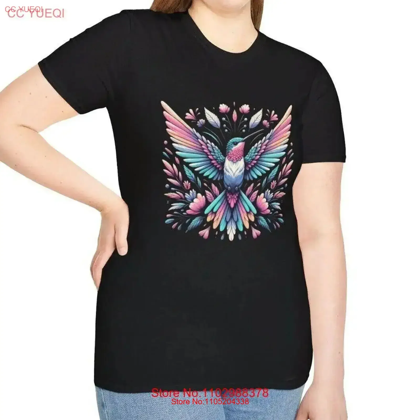 

Hummingbird T Shirt vintage Washed Soft homme Versatile Stylish Top For Everyday Wear Comfortable Stretched Slightly Casual