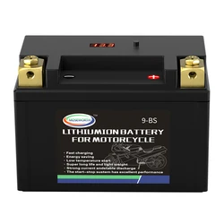 9-BS Motorcycle Battery 12V 8Ah CCA350 LiFepo4 Batteries Spare Portable Power Bank Jump Starter For Electric Scooter ATV UTV