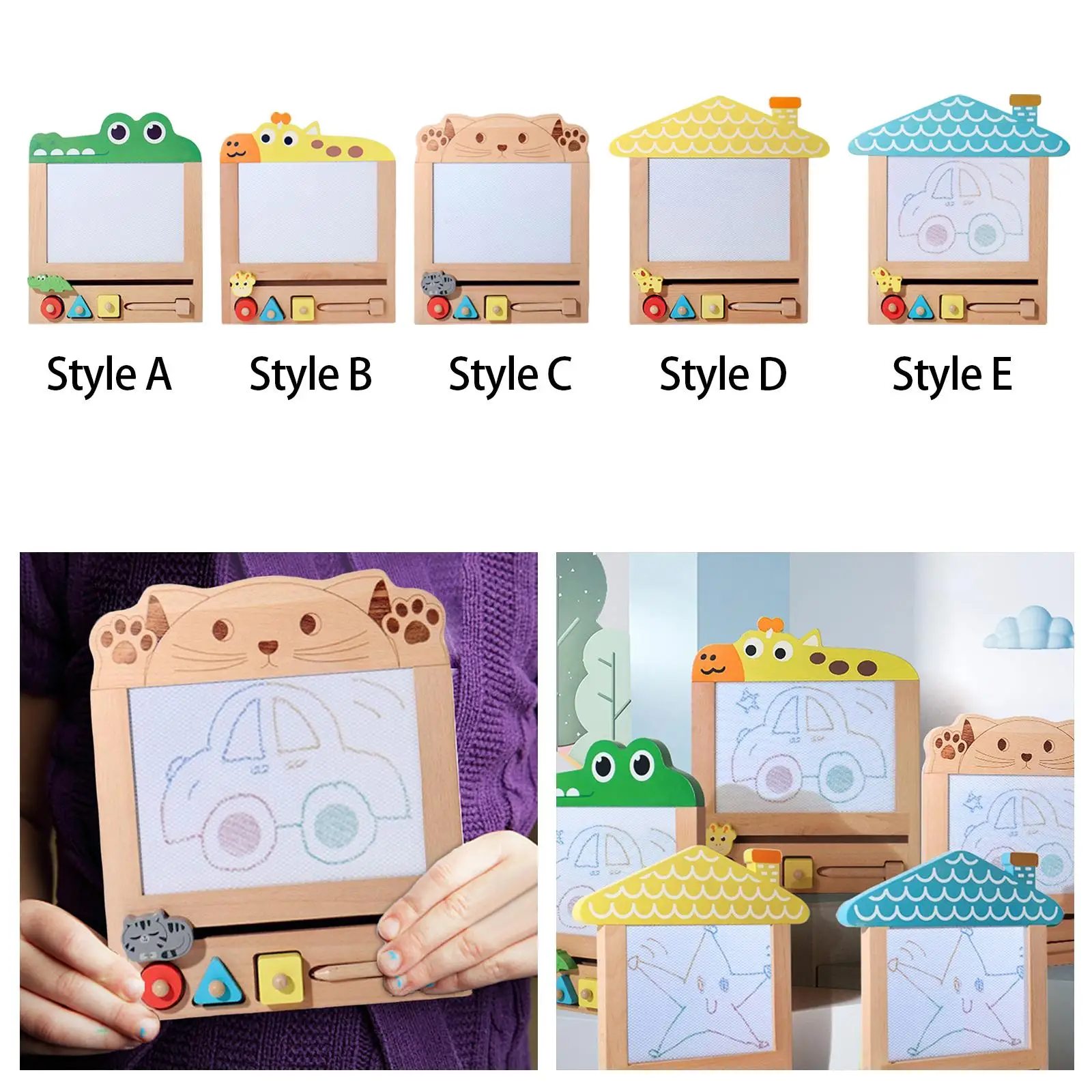 กระดานวาดภาพรถของเล่นเดินทางการเขียนภาพวาด Sketch Pad สําหรับเด็ก 1-2 ปีชายหญิงของขวัญวันเกิด