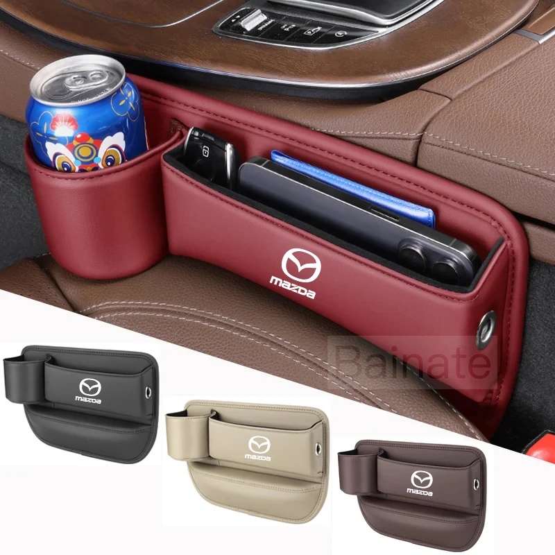 

For Mazda CX-5 CX5 Atenza CX-7 CX-8 CX-9 MX5 CX30Car Seat Slit Gap Pocket Multifunctional Driver Seat Storage Holder Accessories