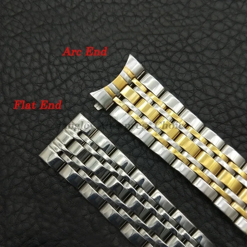 حزام ساعة من الفولاذ المقاوم للصدأ لساعة أرماني لتيسو لساعة Seiko باند 12/14/16/18/19/20/21/22/24 مللي متر معصمه ملحقات الساعة