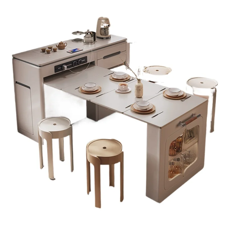 

Island table integrated household