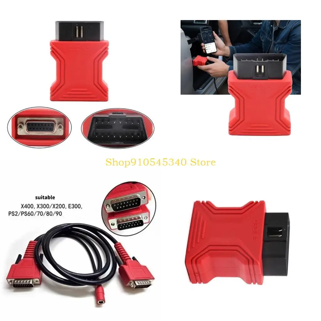 

U2JA Быстрая установка 16-контактный адаптер OBD сканера для автомобильных диагностических устройств X400 X300 E300