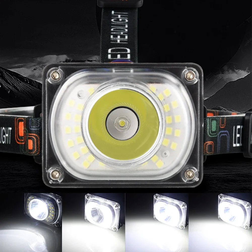 Powerful LED Headlight headlamp Head Lamp Flashlight Torch head light 18650 battery Best For Camping, fishing