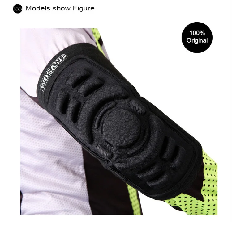 WOSAWE Unisex Cycling Elbow Pads Arm Sleeve with Pad for Basketball Football Volleyball Cycling Running