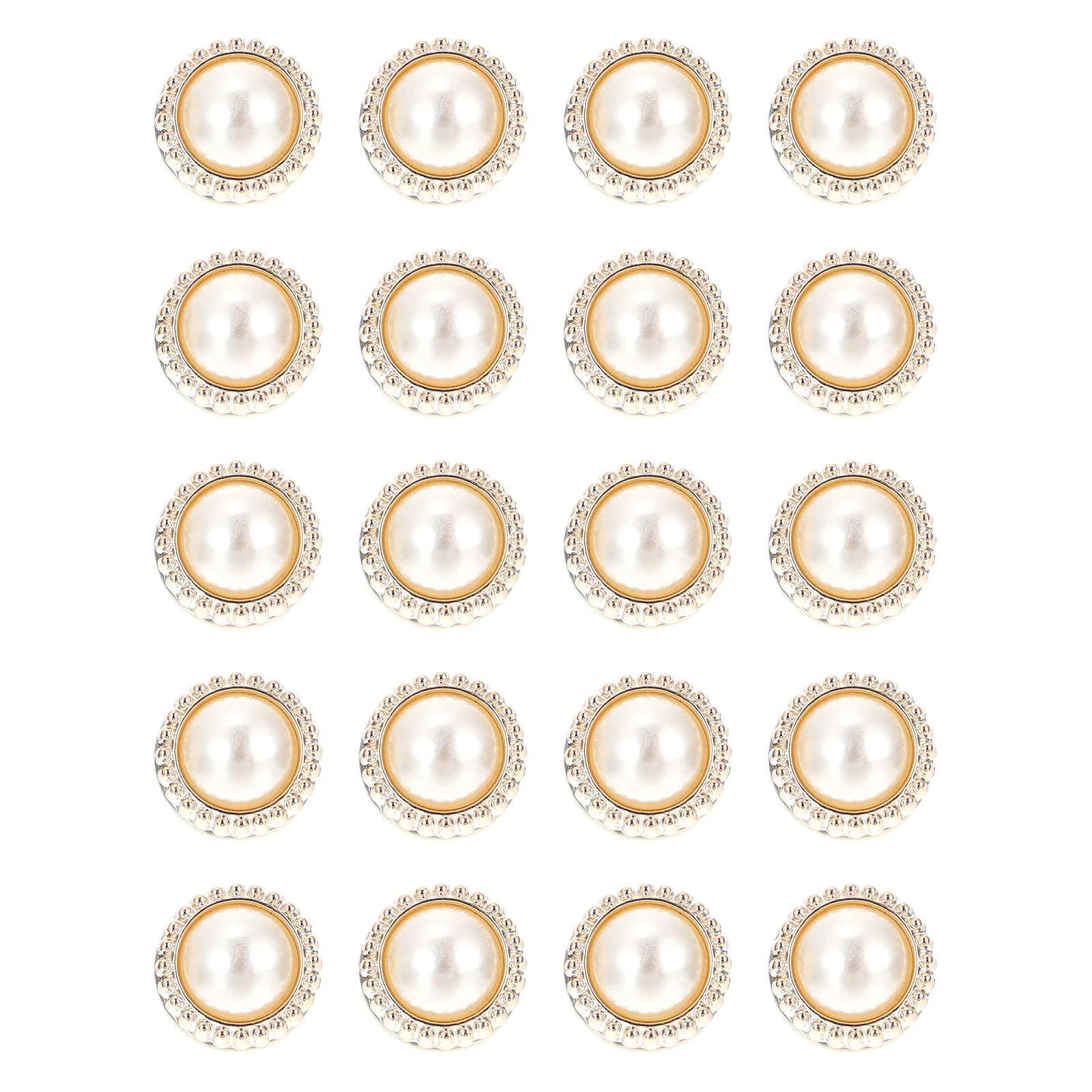 

20pcs Pins Delicate Brooches Exquisite Pearl Brooches Resin Alloy Decorative Lapel Pins Fashion Jewelry Accessories